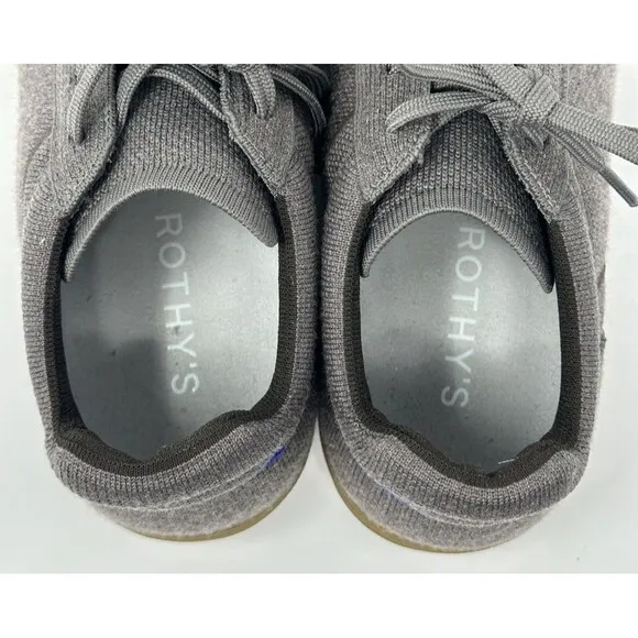 Rothy’s The RS01 Sneaker Men’s 9.5 Timber Brown Knit Merino Wool Casual Shoes
