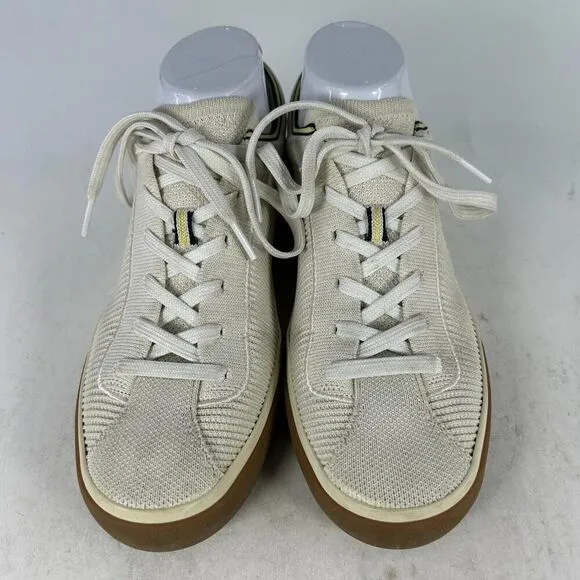 Rothy’s The Lace Up Vanilla Knit Sneakers US 8 Walking Casual Tennis Shoes