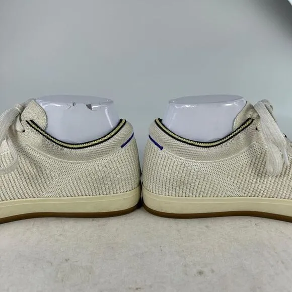 Rothy’s The Lace Up Vanilla Knit Sneakers US 8 Walking Casual Tennis Shoes