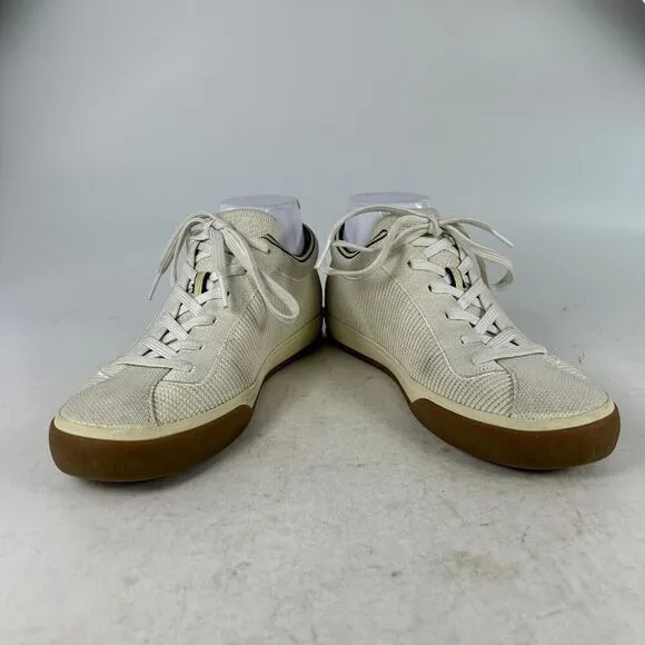 Rothy’s The Lace Up Vanilla Knit Sneakers US 8 Walking Casual Tennis Shoes