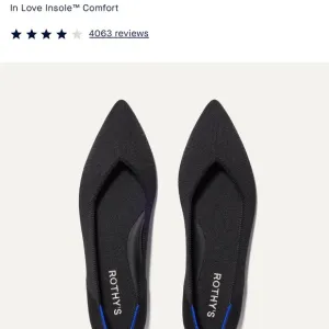 Rothy's Women's Black pointed toe  Flats size 42
