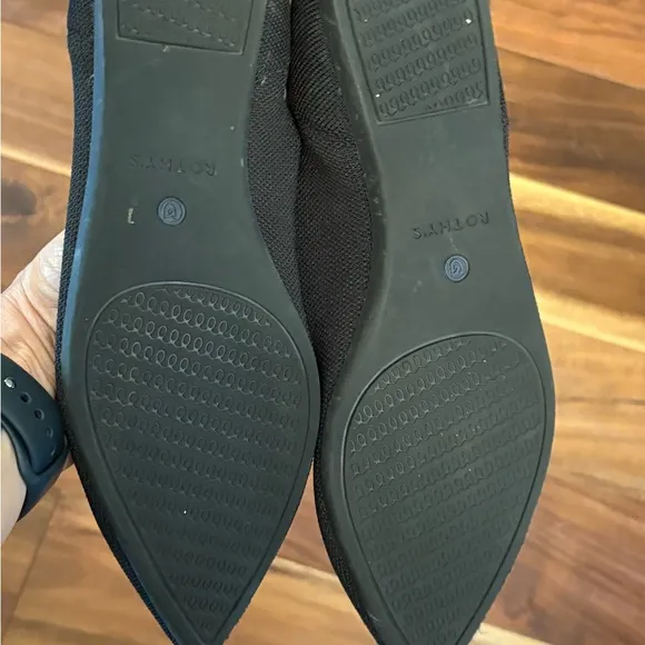 Rothy's Women's Black pointed toe  Flats size 42