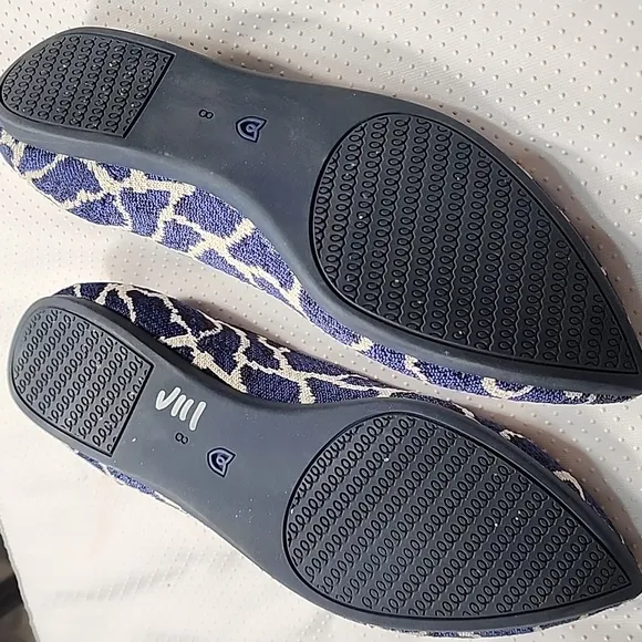 Rothy's Women's Blue and White Flats