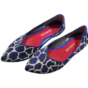 Rothy's Women's Blue and White Flats