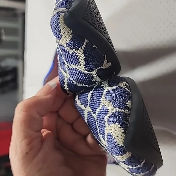 Rothy's Women's Blue and White Flats
