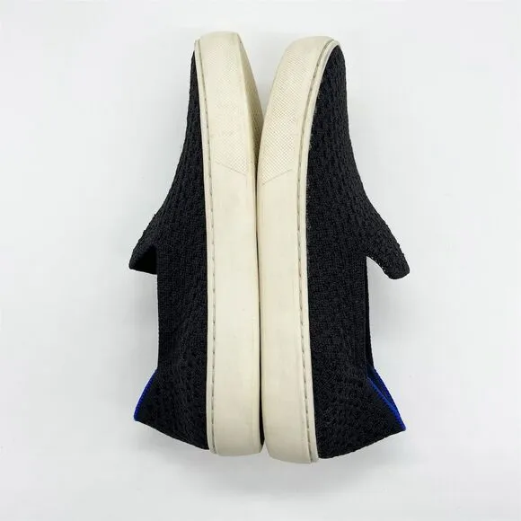 Rothy's Women's Honeycomb Slip-On Sneakers Black Size 5.5 Eco-Friendly Casual
