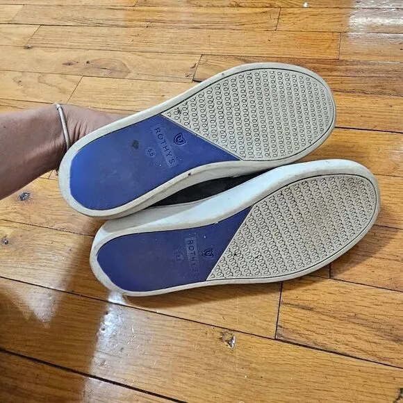 Rothys Womens Sneakers Knit Slip On Camouflaged Walking Shoes Gray Size 5.5