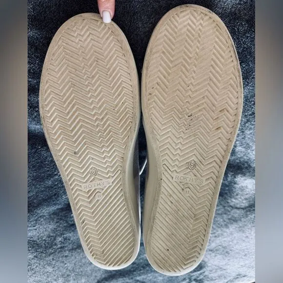 Rothy's Cream Sneakers Minimalist Design