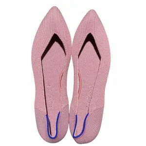 Rothys Flats Womens 8 Pink The Point Slip On Shoes Rosebud Washable Knit Spring