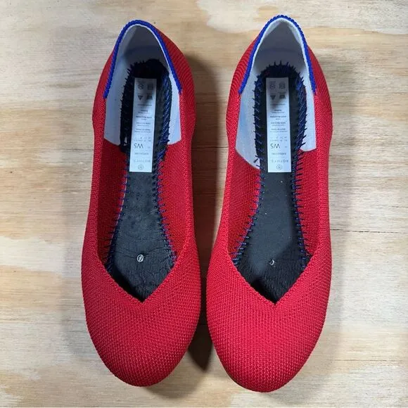 Rothy’s Red Ballet Flats Women’s Size 5