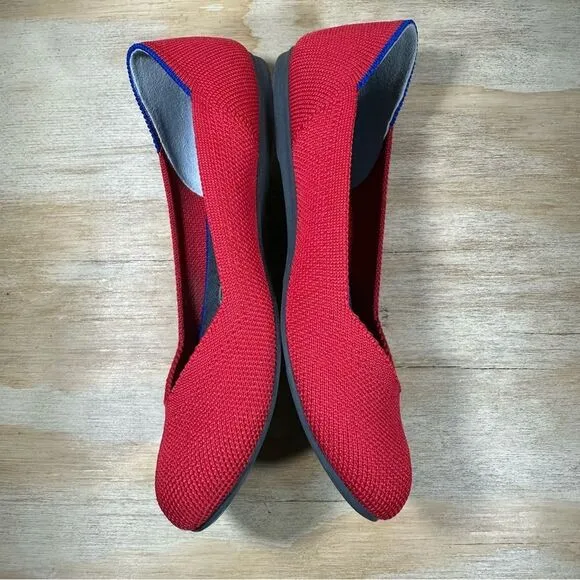Rothy’s Red Ballet Flats Women’s Size 5