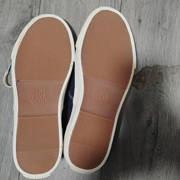 RRL Men's Navy Canvas Sneakers Size 7 Women's Size 8.5
