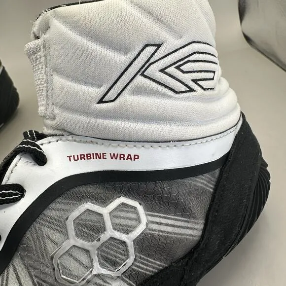 Rudis KS Turbine Wrestling Shoes Black Ghost Infrared Mens 6 US/ Womens 7.5 US
