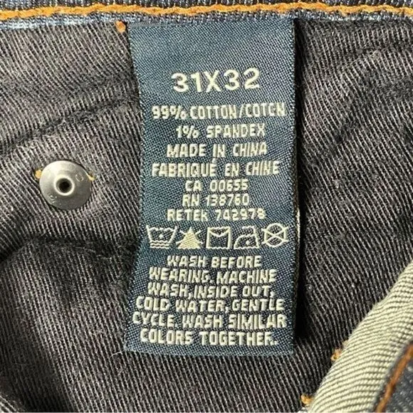 RW &amp; CO Jeans Dylan Selvedge Straight Slim Fit Denim Size 31 x 32