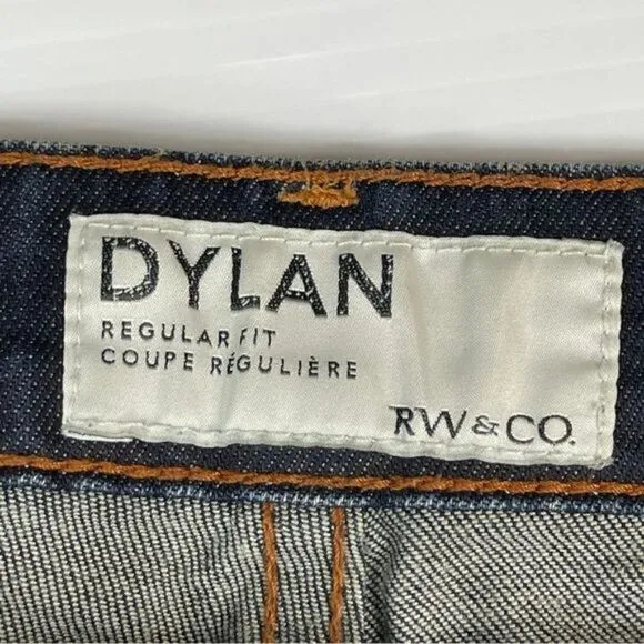 RW &amp; CO Jeans Dylan Selvedge Straight Slim Fit Denim Size 31 x 32