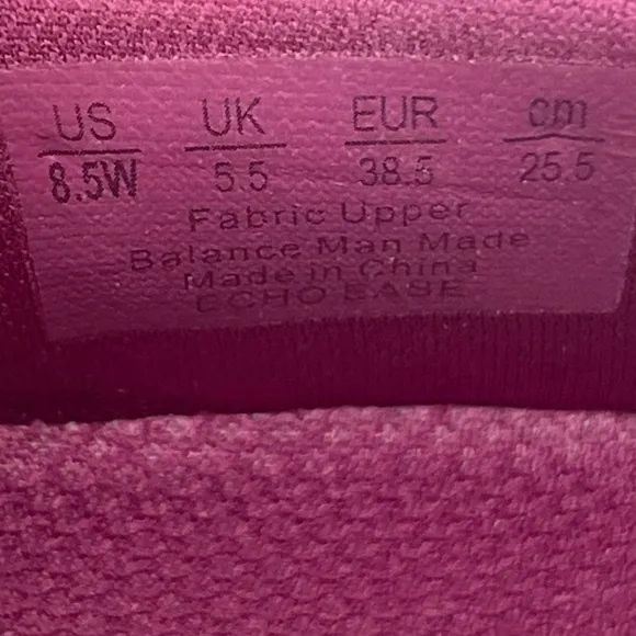 Ryka | NWOT Echo Ease Shoes Trail Knit Slip-ons Fabric Pink Arch Support 8.5