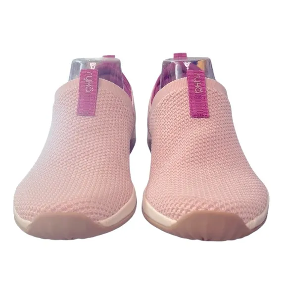 Ryka | NWOT Echo Ease Shoes Trail Knit Slip-ons Fabric Pink Arch Support 8.5