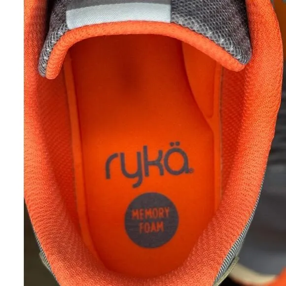 Ryka Skywalk Rush Blue Orange Walking Athletic Sneaker Size 9.5 M EU 40.5