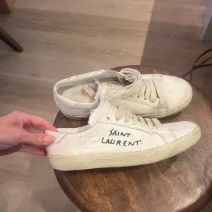 Saint Laurent Women’s Logo Canvas Sneakers