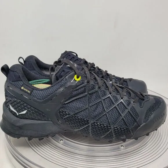 Salewa Ms Wildfire Mid GTX Black Hiking Shoe Boot Mens Sz 10 Goretex 63487