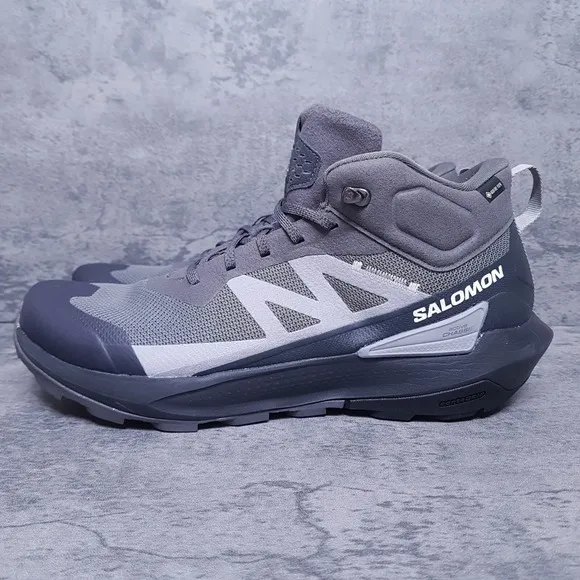 SALOMON Elixir Active Mid GTX Gore-Tex Hiking Boots Mens 10.5 Grey Black