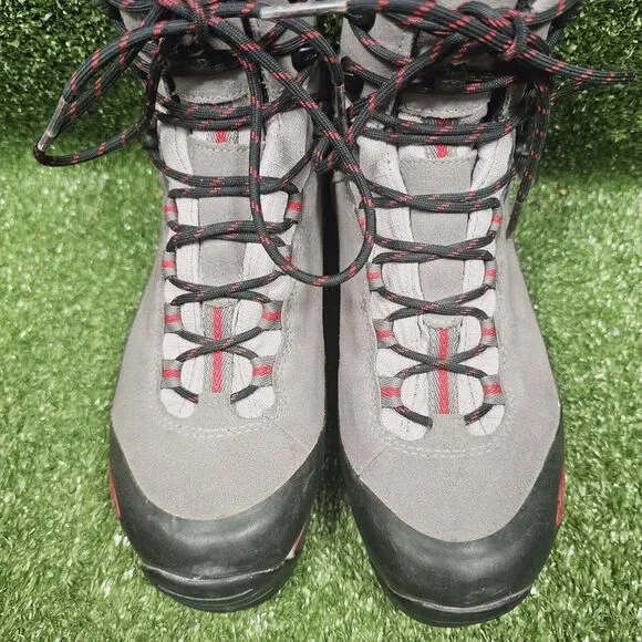 Salomon Goretex Gray Leather Mid Athletic Hiking Boots Womens Size US 7‎