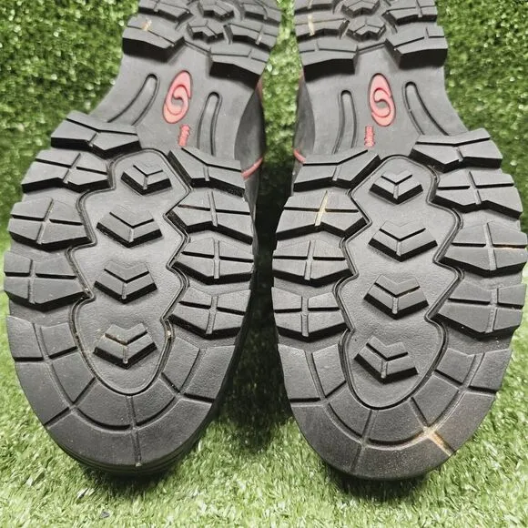 Salomon Goretex Gray Leather Mid Athletic Hiking Boots Womens Size US 7‎