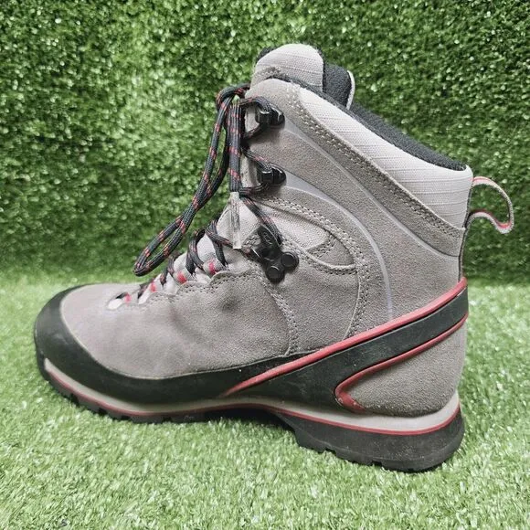 Salomon Goretex Gray Leather Mid Athletic Hiking Boots Womens Size US 7‎