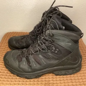 Salomon Quest 4D 2 GTX GoreTex‎ Men's Sz 11.5 Triple Black Hiking Tactical Boots