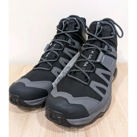 Salomon X Ultra 4 MID  GTX  413834  man grey/black shoes   Size 11.5
