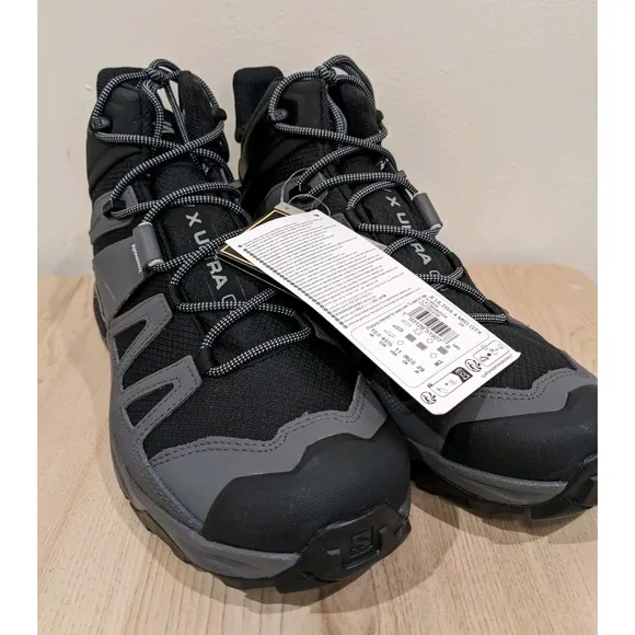 Salomon X Ultra 4 MID  GTX  413834  man grey/black shoes   Size 11.5