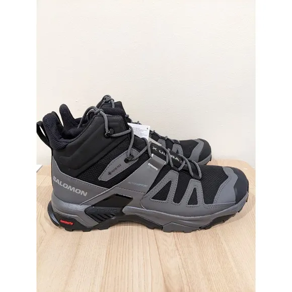 Salomon X Ultra 4 MID  GTX  413834  man grey/black shoes   Size 11.5