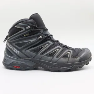 Salomon X Ultra GTX Mens Size 11.5 US Black Gray Waterproof Hiking Trail Boots