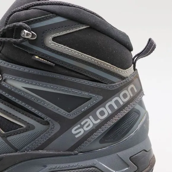 Salomon X Ultra GTX Mens Size 11.5 US Black Gray Waterproof Hiking Trail Boots