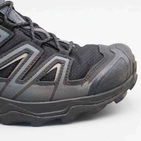 Salomon X Ultra GTX Mens Size 11.5 US Black Gray Waterproof Hiking Trail Boots