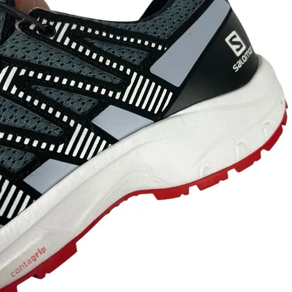 Salomon Xa Pro V8 Waterproof Trail Running Shoes Kids USA 5 Gray Black 416137