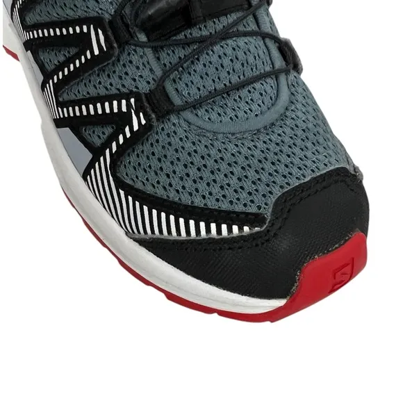 Salomon Xa Pro V8 Waterproof Trail Running Shoes Kids USA 5 Gray Black 416137