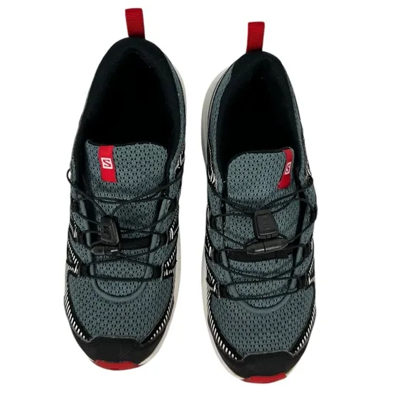 Salomon Xa Pro V8 Waterproof Trail Running Shoes Kids USA 5 Gray Black 416137