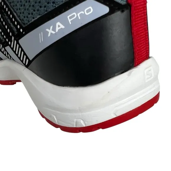 Salomon Xa Pro V8 Waterproof Trail Running Shoes Kids USA 5 Gray Black 416137
