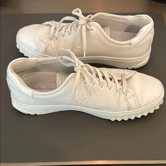 Salvatore Ferragamo white sneakers