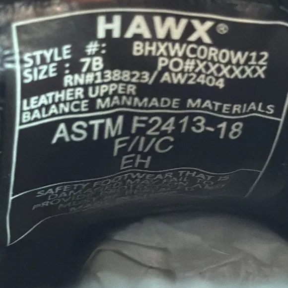 Sample-HAWX MEN'S ATHLETIC UNIFORM CHELSEA BOOTS - SOFT TOE