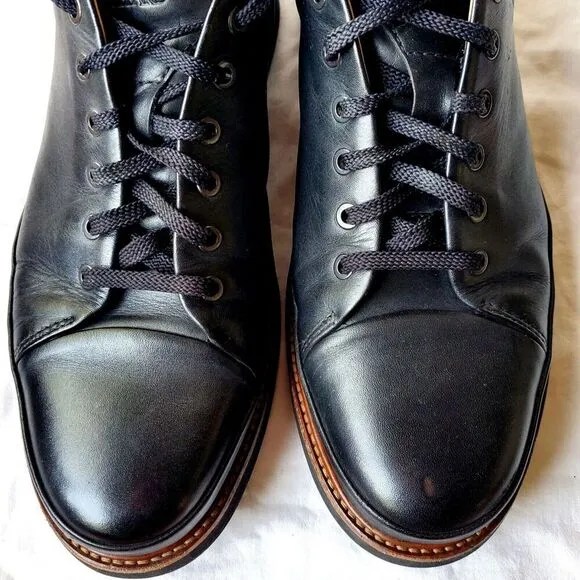 Samuel Hubbard DressFast Men's Black Leather Dress Sneakers Vibram Sole Size 13