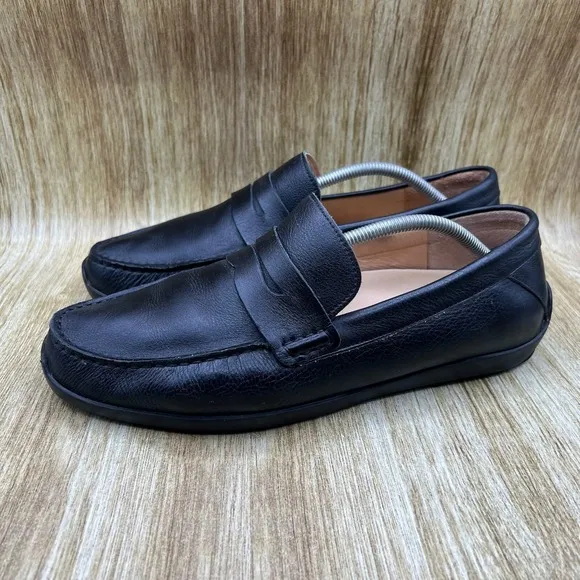 Samuel Hubbard Free Spirit Men's Size 11.5 W Black Leather Slip On Casual Shoes