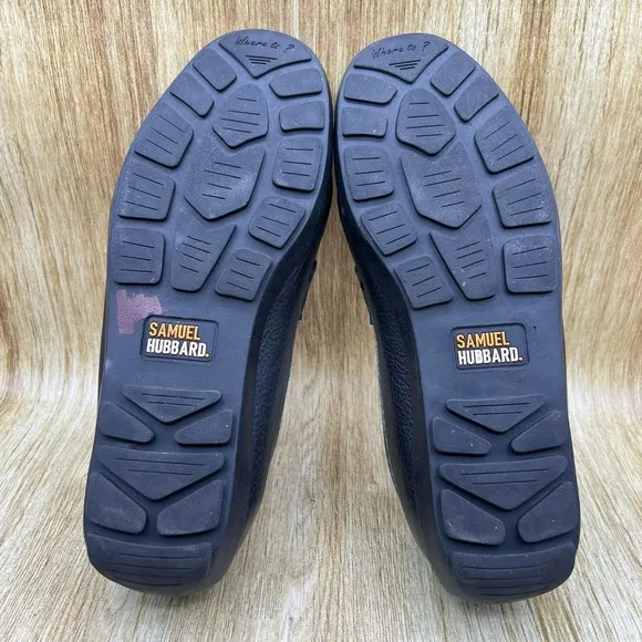 Samuel Hubbard Free Spirit Men's Size 11.5 W Black Leather Slip On Casual Shoes
