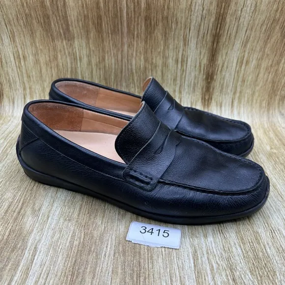 Samuel Hubbard Free Spirit Men's Size 11.5 W Black Leather Slip On Casual Shoes