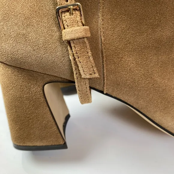 Sanctuary Electric Suede Knee High Boots Acorn Brown Size 10 NEW Block Heel