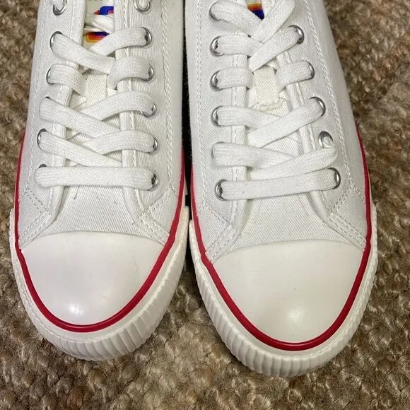 Sandro Paris Flame Canvas Sneakers Size 7