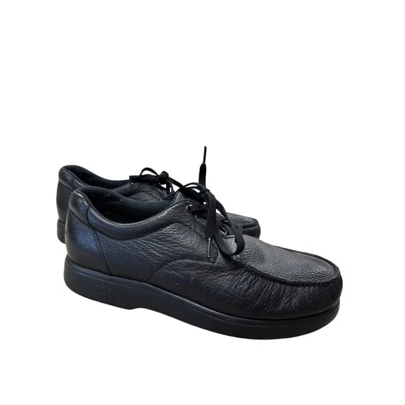 SAS Mens Tripad Comfort Black Leather Walking Shoes 10.5M SKU 6963