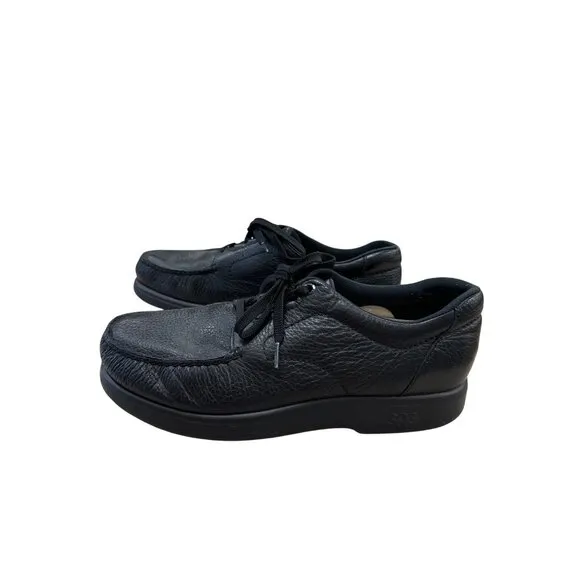 SAS Mens Tripad Comfort Black Leather Walking Shoes 10.5M SKU 6963