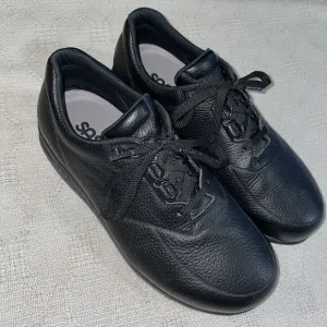 SAS Men’s Work Shoes Size 10.5 WW Black Leather Occupational Hospital Clinic